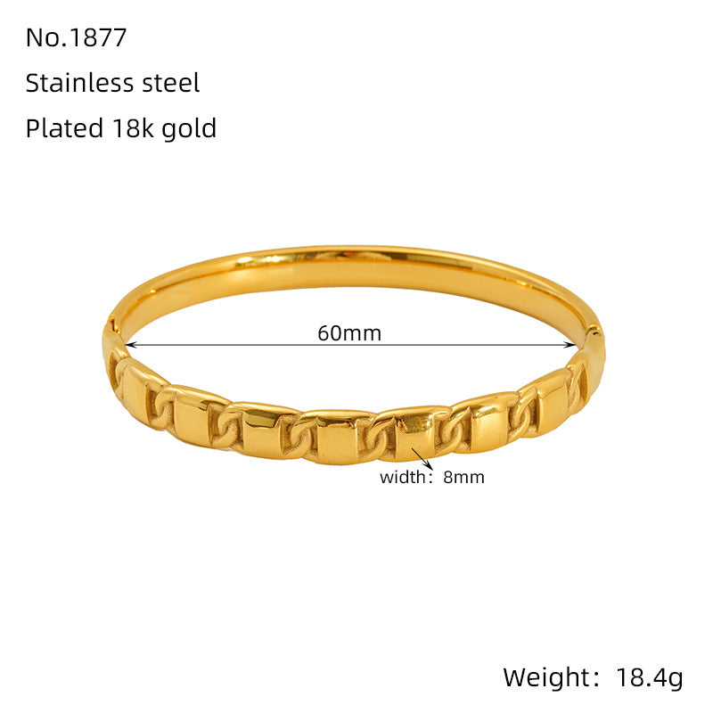 Wholesale Electroplating non-fading titanium steel bracelet buckle bracelet